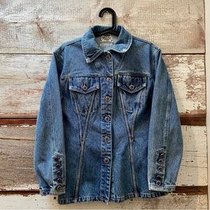 Vintage // denim jacket w/ adjustable waist